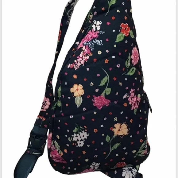 Vera Bradley Floral Sling Backpack - Dark Blue - Picture 5 of 5
